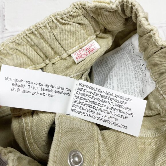 NWT Zara Straight Leg Jeans 12-18 mos Tan Cotton Denim - Picture 8 of 9